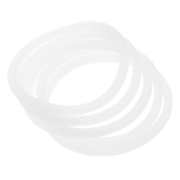 WASHWEPE Sealing Seal Ring Silicone 5 Pcs White Leakage-Proof