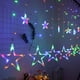 thumbnail image 4 of Luces LED de Estrellas para Decoración de Cortinas, Bodas y Navidad, Con 300 Luces en Forma de Estrella, Controlador de 8 Modos, Azul, 220V, Impermeable, 4 of 6
