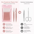 thumbnail image 5 of Livhil Dermaplane Razor for Women Face, 12Pcs Eyebrow Razor And Face Razors for Women&Men, Eyebrow Trimmer with Protective Cover(Terracotta), 5 of 7