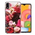 thumbnail image 1 of MUNDAZE For Samsung A01 Colorful Flowers Design Double Layer Phone Case Cover, 1 of 2