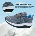 thumbnail image 4 of AOV Womens Walking Shoes for Plantar Fasciitis, Arch Support Athletic Tennis Sneakers Orthotic Comfortable Shoes for Standing All Day GrayBlue US 7, 4 of 7