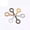 Mixed Color, variant on U8MO 400pcs Metal Screw Eye Pins Bails 10X5mm Half Drilled Hooks Eyelets Threaded Eye-Mixed Color