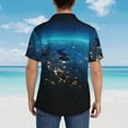thumbnail image 4 of Fotbe Planet Earth Camisa Hawaiana para Hombre Unisex – Camisa Casual de Verano con Botones de Manga Corta de Algodón y Lino,3X-Large, 4 of 7