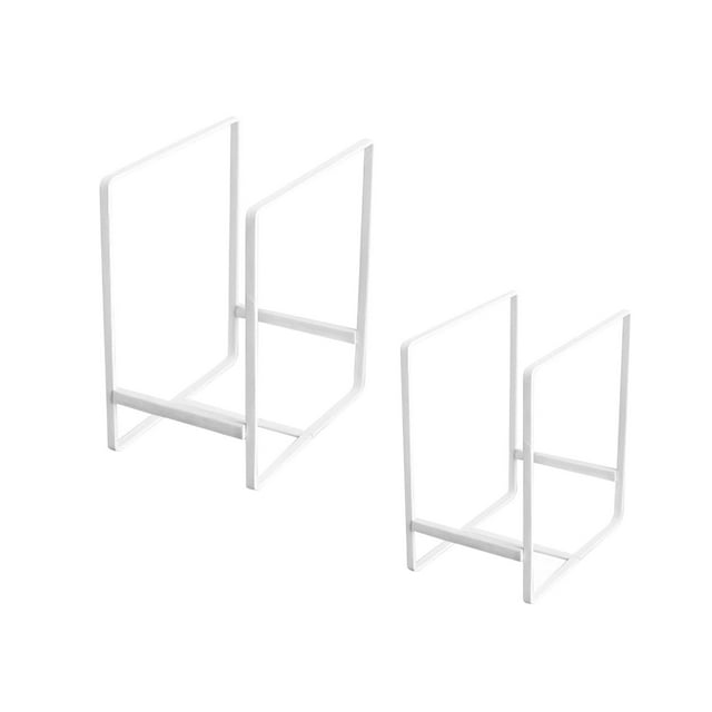 Soporte para secar platos, soporte de exhibición para vajilla, soporte para platos multifuncional, organizador de platos, estante para armario, cacero Blanco