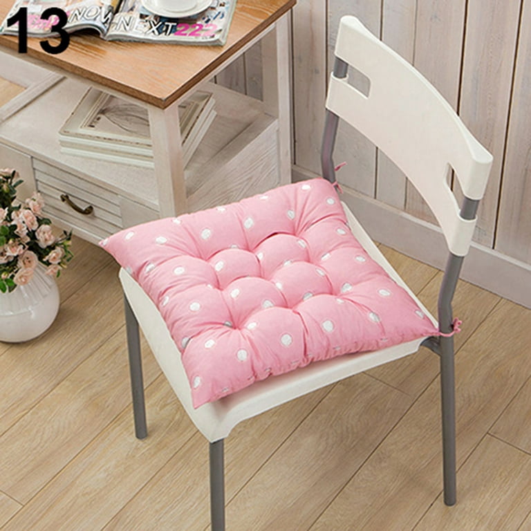 Dengjunhu Chair Cushions for Dining Chairs, Square Thick Chair Pads with  Ties Non Slip, Soft and Comfortable Seat Cushions for Kitchen Dining Office  Chair 