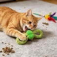 thumbnail image 6 of Mesh Tube Bow Tie Cat Toy with Bells, Crinkle Sound Interactive Teething Wand for Kittens, Chew Ring for Anxiety Relief and Boredom, 6 of 6