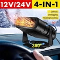 thumbnail image 6 of 12V/24V Electric Car Heater and Cooler Fan with Demister and Defroster Function for Cars, Trucks, and SUVs, 6 of 8