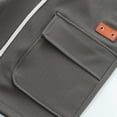 thumbnail image 5 of MIXUE Mens Shorts Summer Cargo Solid Color Elastic Waist Drawstring Fashion Loose Sports Sportwear,Gray,XXL, 5 of 8