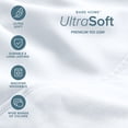thumbnail image 5 of Bare Home Luxury Bed Sheet Set - Premium 1800 Collection - 6 Piece - Split Head Flex King, White, 5 of 9