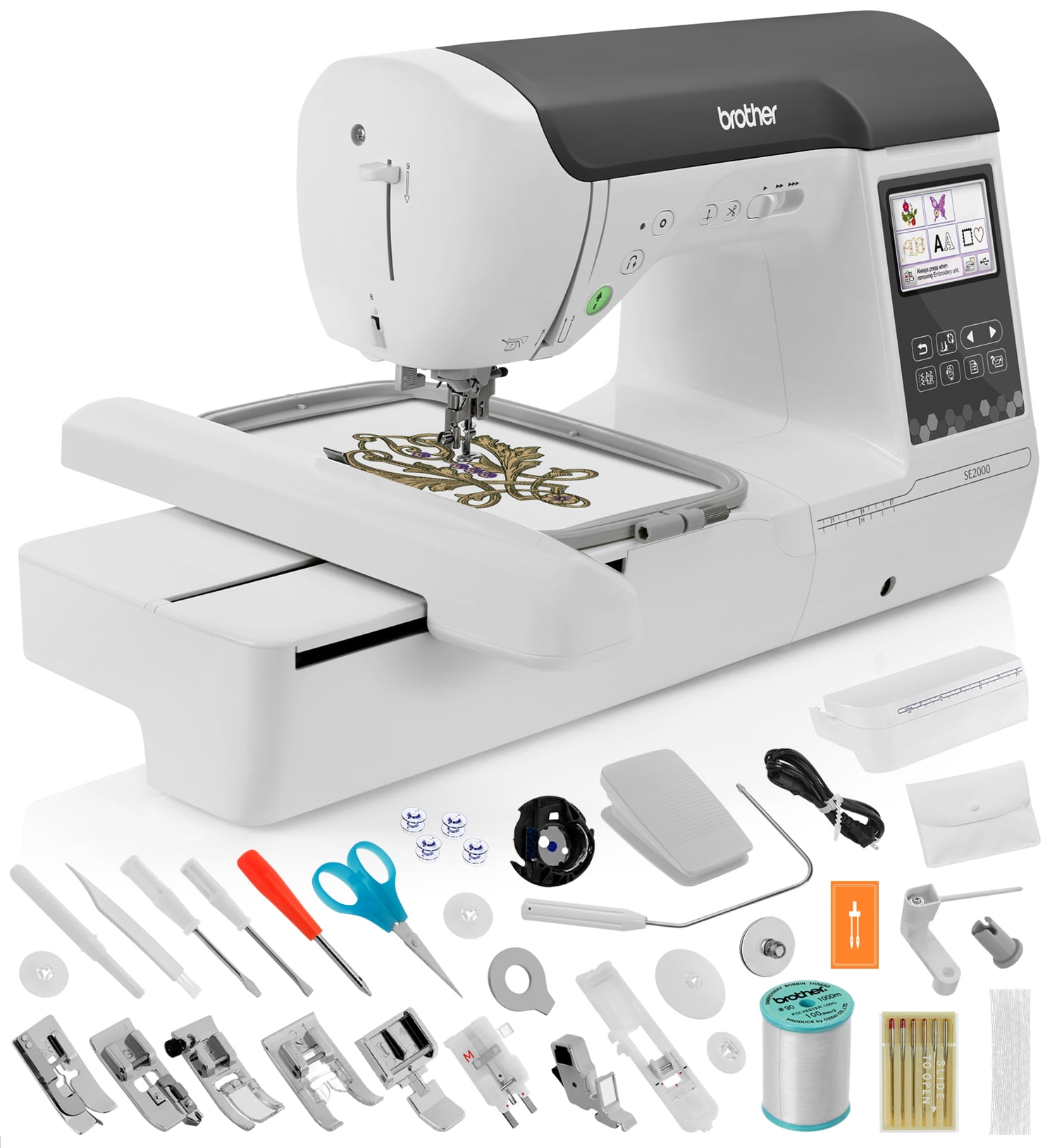 Brother SE2000 Sewing and Embroidery Machine w/ 5" x 7" Hoop + 193