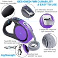 thumbnail image 4 of Correa retráctil para perros Meegood Comfort Heavy Duty de 16 pies, color morado, 4 of 8