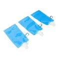 thumbnail image 2 of Foldable Water Bottle, Foldable Water Bag Easy Storage Multifunction Portable Leakproof  700ml  For Camping Blue, 2 of 8