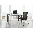 thumbnail image 2 of Regency Kee 48 x 24 in. Mobile Desk- White Top, Black Legs, 2 of 6