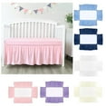 thumbnail image 2 of Bed Dust Cover Easy Installation Baby Crib Bed Skirt Soft Elastic Toddler Crib Bedding Skirt for Bedroom, 2 of 7