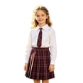 thumbnail image 3 of WOYY Plaid Pleated School Skirt for Girls Preppy Skirt with Built-In Shorts, Sizes 9-18, 3 of 3