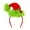 Green, variant on Women Headband Christmas Hat Plush Decor Red Green Striped Hair Hoop Versatile Headwear Hair Accessory