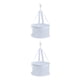 thumbnail image 2 of sweethay Cestas de lavandería Secado Bolsa de red cosmética Estante de almacenamiento de huevos de belleza Blanco Blanco 2Conjunto, 2 of 6