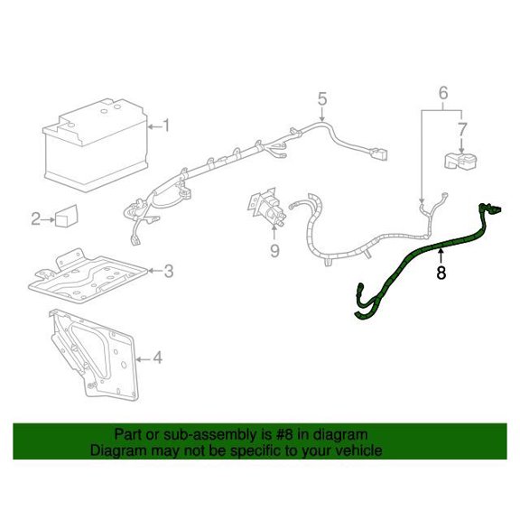 GM 22846480 Cable Asm-Aux Bat Neg
