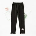 thumbnail image 5 of Girls Cute Leggings Embroidered Casual Skinny Stretchy Cotton Underwear Pants Slim Fall Winter Warm Toddler Outfits, Black, 2 Years, 5 of 6