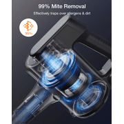 MOOSOO Lightweight Vacuum Cleaner, 6-in-1 Cordless Stick Vacuum Cleaner,Ideal for Hardfloors