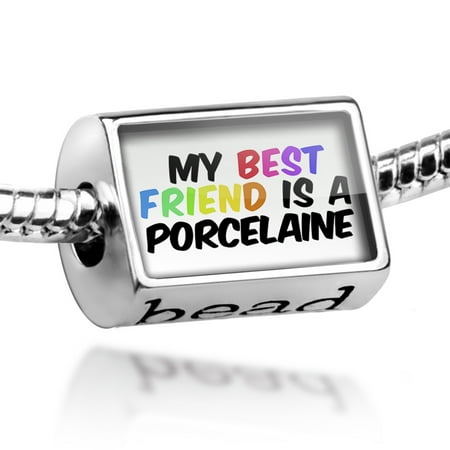 Bead My best Friend a Porcelaine Dog from France Charm Fits All European