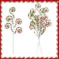 16 Inch Red White Green Christmas Tree Picks Decoration Candy Cane