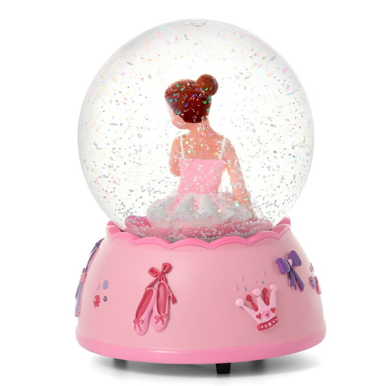 Unicorn Snow Globes for Girls, 100MM Pink Glitter Glass Snowglobe for Kids,  Christmas Birthday Gifts for Girls,Wife,Daughter, Granddaughter