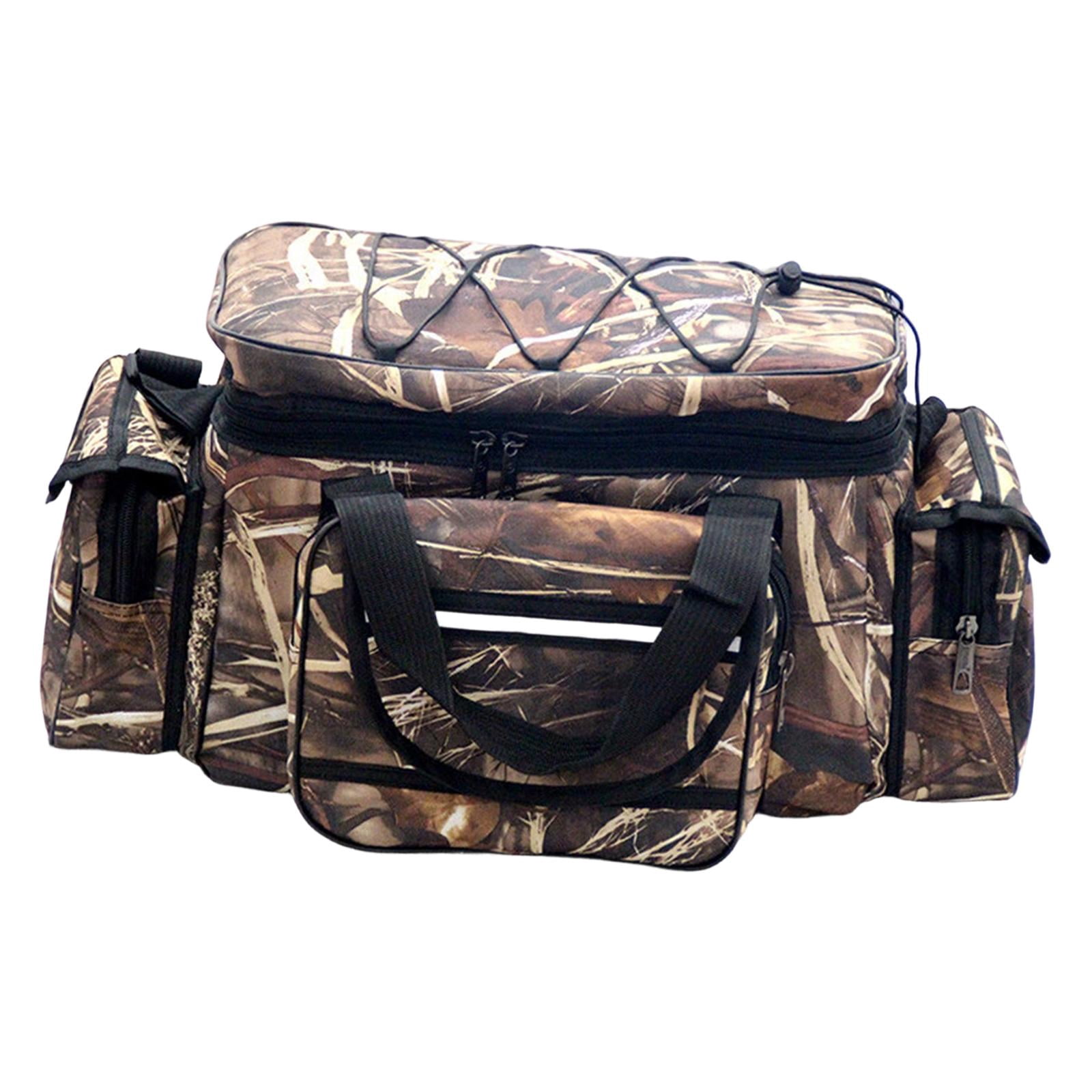 Wswqop Fishing Bag Carry Case Multipurpose Organizer Fishing Pole Reel Gear Storage Bag