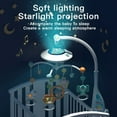 thumbnail image 4 of Baby Musical Crib Mobile with Night Lights, Nursery Musical Mobile Toy for Bassinets Toys, Hanging Rotating Animals Rattles, Stars Projection, Cartoon Rattles for Newborn Babies Boy Girl 0-24 Months, 4 of 7