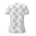 thumbnail image 4 of Naloa Turtle Print T-Shirts Short Sleeve V Neck Tees for Women Fashion Tops Trendy Lightweight Soft Casual Summer Outfits Clothes, 4 of 5