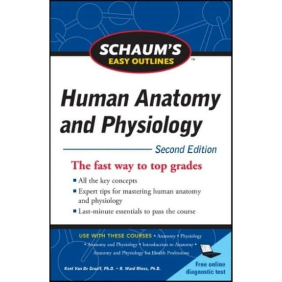 Schaum's Easy Outline of Human Anatomy and Physiology, Second Edition, (Paperback)