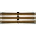 thumbnail image 3 of Titanium Polished Brown Enamel Striped 8mm Flat Band (Size 10.5) Made In China tb200-10.5, 3 of 5
