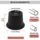 thumbnail image 4 of 6Pack Furniture Risers Black Bed Risers 2.3 Inch,Bed Lifts Risers for Sofa,Couch,Desk,Extenders Sup, 4 of 5