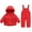 Z-Red, variant on CHEEREAM Girls' Heavyweight Insulated Snowsuit Toddlers Essential Winter Wear for Cozy Outdoor Size 3Months-4Years