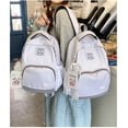 thumbnail image 5 of JKCCZLL Y2k Backpack Whimsical Backpack Cute Stripe Bookbag Japanese Medium Daypack Cutecore Supplies,Large Striped Star, 5 of 7