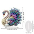 thumbnail image 6 of DIY Diamond Ornaments, Diamond Art Painting Animals, Creative Acrylic Home Decoration Desktop Ornaments (Single-Sided Diamond)-Peafowl, 6 of 7