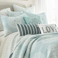thumbnail image 2 of Levtex Home - Lara Spa - Decorative Pillow (12X24in.) - Appliqued Velvet Stripe - Dark Seafoam Blue, 2 of 3