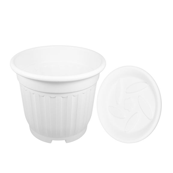 Plants Balcony Flower Pot 27.50X24.00X24.00CM White
