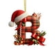 thumbnail image 1 of Adornos Navideños con Monograma Acrílico de 26 Letras y Gorro de Papá Noel | Adornos Colgantes 2D para Árbol de Navidad | Decoración Navideña para El Hogar | Adornos Navideños Multiusos para Chimenea, 1 of 5