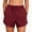 Wine, variant on Admvng Womens Shorts Elastic Waist Drawstring Casual Comfy Running Shorts with Side Pockets for Gym Loungewear