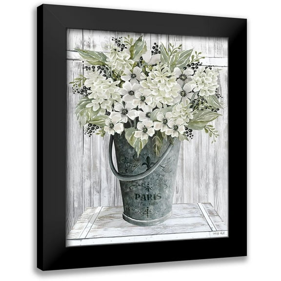 Jacobs, Cindy 12x14 Black Modern Framed Museum Art Print Titled - Galvanized Paris