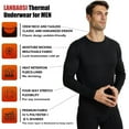 thumbnail image 6 of LANBAOSI 2 Pack Men Thermal Underwear Top Crew Neck Male Long Johns Shirts Size S, 6 of 7