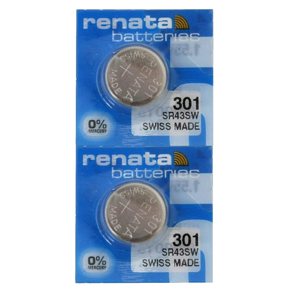 Renata 301 SR43SW 1.55V Silver Oxide Watch Battery