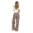 thumbnail image 6 of Forever 21 Women's Nylon Wide Leg Pant with Side Stripes, Sizes XS-XL, 6 of 7