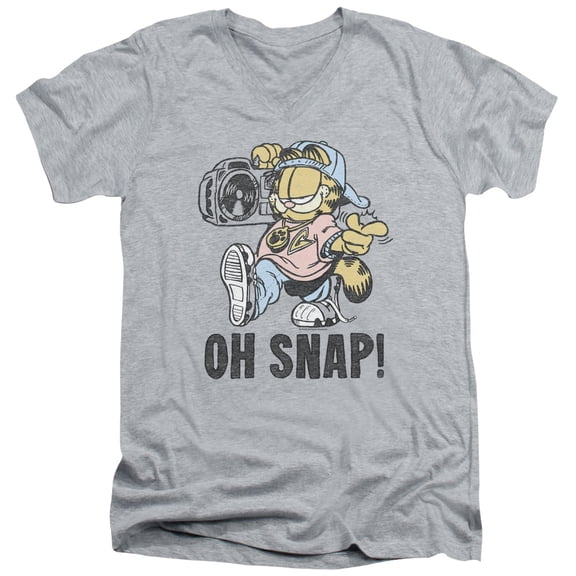 Garfield - Oh Snap - Slim Fit V Neck Shirt - Medium