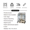 thumbnail image 5 of Perchero de Piso Organizador de Ropa Rack Colgador Zapatera, 5 of 5