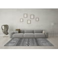 thumbnail image 3 of Ahgly Company Indoor Rectangle Abstract Gray Modern Area Rugs, 8' x 10', 3 of 4
