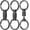 Black (3-pack), variant on Titanium Quick Release Swivel Keychain, Pull Apart Detachable Keychain Heavy Duty Car Key Holder with 4 Key Rings-(Anti-fall/Grey-1pcs)