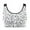 Black-6, variant on Virmaxy Womens Wireless Bra Traceless Comfortable No Steel Ring Breathable Gathering Front Opening Buckle Bra Underwear Coffee-3 XXXL