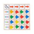 thumbnail image 1 of TISHITA Wooden puzzle playing, Teaching Aids Coordination Direction Animals Playmat, 1 of 6